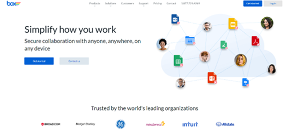 box business screenshot